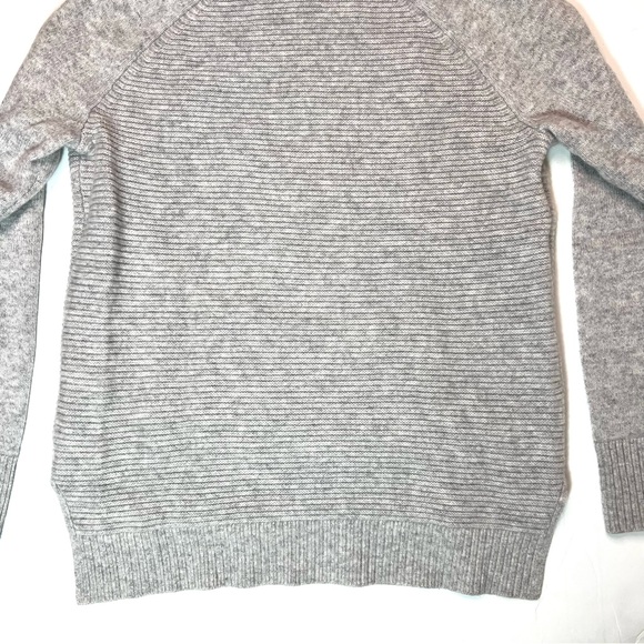 Athleta 100% Cashmere Knit Hoodie Sweater Heather Gray Size X-Small - Picture 8 of 12